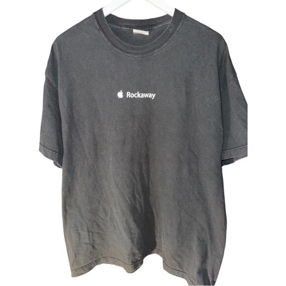 VTG Y2K Apple Logo Rockaway Store Hanes Beefy Rare Sz XL - Picture 1 of 6
